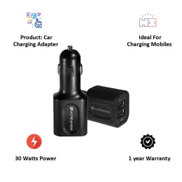 Ultraprolink Torque 30 Watt Qualcomm Dual USB Car Charging Adapter (UM0052BLK, Black) Ultraprolink Torque 30 Watt Qualcomm Dual USB Car Charging Adapter (UM0052BLK, Black)_3