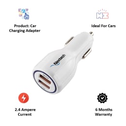 Nextech 3.0 Dual USB Car Charger (NCQ16, White) Nextech 3.0 Dual USB Car Charger (NCQ16, White)_4