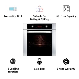 Faber 65 Litres Built-in Oven (8 Cooking Functions, FBIO 65L 8F, Stainless Steel) Faber 65 Litres Built-in Oven (8 Cooking Functions, FBIO 65L 8F, Stainless Steel)_3