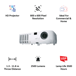 NEC HD Projector (NP 115G DLP, White) NEC HD Projector (NP 115G DLP, White)_3