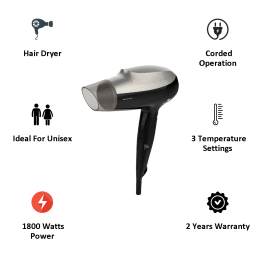 Havells Supersonic Corded Hair Dryer (HD3225, Black) Havells Supersonic Corded Hair Dryer (HD3225, Black)_5