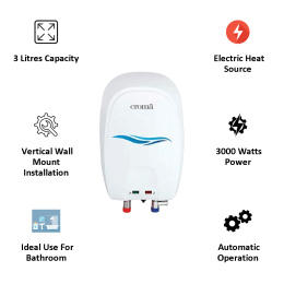 Croma 3 Litres Vertical Instant Water Geyser (CRAG8001, White) Croma 3 Litres Vertical Instant Water Geyser (CRAG8001, White)_6