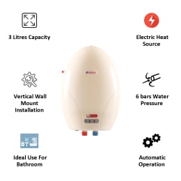 Venus Lava 3 Litres Instant Water Geyser (4500 Watts, 3L45, Ivory) Venus Lava 3 Litres Instant Water Geyser (4500 Watts, 3L45, Ivory)_3