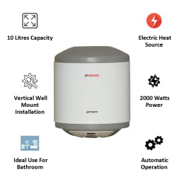 Venus Magma 10 Litres Storage Water Geyser (2000 Watts, 10GV, Ivory) Venus Magma 10 Litres Storage Water Geyser (2000 Watts, 10GV, Ivory)_3