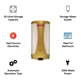 Racold Platinum 50 Litres Vertical Storage Water Geyser (PLTSP-50 V/H, Yellow) Racold Platinum 50 Litres Vertical Storage Water Geyser (PLTSP-50 V/H, Yellow)_2