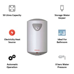 Racold Platinum 50 Litres Horizontal Storage Water Geyser (3802652, White) Racold Platinum 50 Litres Horizontal Storage Water Geyser (3802652, White)_2
