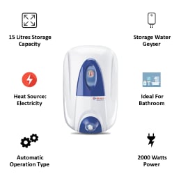 Bajaj Calenta 15 Litres Vertical Storage Water Geyser (150760, White) Bajaj Calenta 15 Litres Vertical Storage Water Geyser (150760, White)_4