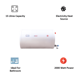 Venus Slim 15 Litres 4 Star Storage Water Geyser (2000 Watts, 15HS-L, White) Venus Slim 15 Litres 4 Star Storage Water Geyser (2000 Watts, 15HS-L, White)_3