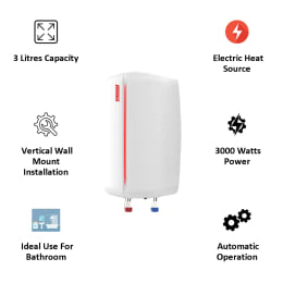 Spherehot Haute 3 Litres Instant Water Geyser (4500 Watts, IWHU007, White) Spherehot Haute 3 Litres Instant Water Geyser (4500 Watts, IWHU007, White)_4