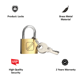 Travel Blue Security Padlock (TB-020, Gold) Travel Blue Security Padlock (TB-020, Gold)_6