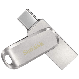 SanDisk Ultra Dual Drive Luxe 256GB USB 3.1 (Type-A), USB 3.1 (Type-C) Flash Drive (Swivel Design, SDDDC4-256G-I35, Silver) SanDisk Ultra Dual Drive Luxe 256GB USB 3.1 (Type-A), USB 3.1 (Type-C) Flash Drive (Swivel Design, SDDDC4-256G-I35, Silver)_7