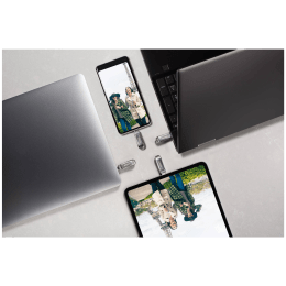 SanDisk Ultra Dual Drive Luxe 256GB USB 3.1 (Type-A), USB 3.1 (Type-C) Flash Drive (Swivel Design, SDDDC4-256G-I35, Silver) SanDisk Ultra Dual Drive Luxe 256GB USB 3.1 (Type-A), USB 3.1 (Type-C) Flash Drive (Swivel Design, SDDDC4-256G-I35, Silver)_10