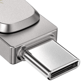 SanDisk Ultra Dual Drive Luxe 256GB USB 3.1 (Type-A), USB 3.1 (Type-C) Flash Drive (Swivel Design, SDDDC4-256G-I35, Silver) SanDisk Ultra Dual Drive Luxe 256GB USB 3.1 (Type-A), USB 3.1 (Type-C) Flash Drive (Swivel Design, SDDDC4-256G-I35, Silver)_3