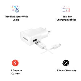 Samsung 2 Amp Wall Travel Adapter with Cable (EP-TA13IWEUGIN, White) Samsung 2 Amp Wall Travel Adapter with Cable (EP-TA13IWEUGIN, White)_5