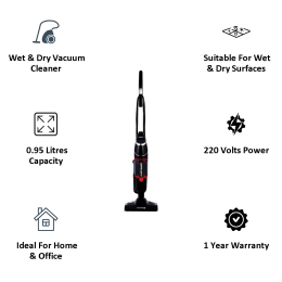 Eureka Forbes Clean Sweep 0.5 Litres Wet & Dry Vacuum Cleaner (GFCDCLNSWP0000, Red/Black) Eureka Forbes Clean Sweep 0.5 Litres Wet & Dry Vacuum Cleaner (GFCDCLNSWP0000, Red/Black)_6