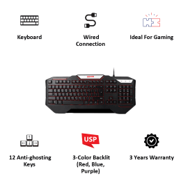 Lenovo Legion Wired Backlit Gaming Keyboard (K200, Black) Lenovo Legion Wired Backlit Gaming Keyboard (K200, Black)_5