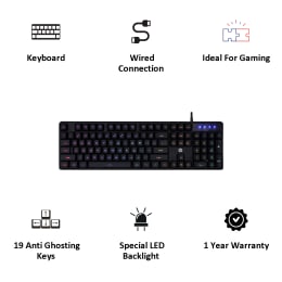HP K300 Wired Gaming Keyboard (4QM95AA, Black) HP K300 Wired Gaming Keyboard (4QM95AA, Black)_4