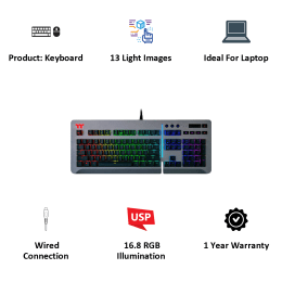 Thermaltake Gaming Keyboard (KB-LVT-SSSRUS-01, Cherry Mix Blue) Thermaltake Gaming Keyboard (KB-LVT-SSSRUS-01, Cherry Mix Blue)_5