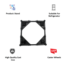 CNS Stand for Washing Machines and Refrigerators (CNS Trolley, Black) CNS Stand for Washing Machines and Refrigerators (CNS Trolley, Black)_6