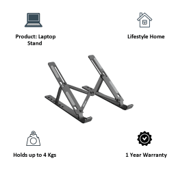 Portronics My Buddy K Laptop Stand (POR 421, Grey) Portronics My Buddy K Laptop Stand (POR 421, Grey)_4