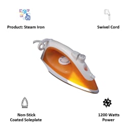 SINGER Maizy Plus 1200 Watt Steam Iron (SSI 120MPE, Orange) SINGER Maizy Plus 1200 Watt Steam Iron (SSI 120MPE, Orange)_5