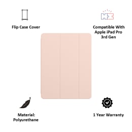 Apple 12.9" iPad Pro 3rd Gen Smart Flip Cover (MVQN2ZM/A, Pink Sand) Apple 12.9" iPad Pro 3rd Gen Smart Flip Cover (MVQN2ZM/A, Pink Sand)_6