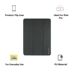 Neopack Delta Trifold PU Smart Flip Cover for 11 Inch iPad Pro (Auto Sleep/Wake, 50BK11PRO, Black) Neopack Delta Trifold PU Smart Flip Cover for 11 Inch iPad Pro (Auto Sleep/Wake, 50BK11PRO, Black)_10