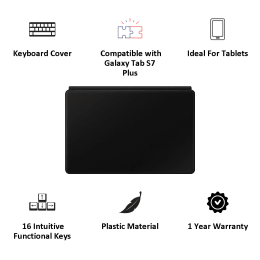 Samsung Plastic Keyboard Cover for Galaxy Tab S7 Plus (Touch Pad, EF-DT970UBNGIN, Black) Samsung Plastic Keyboard Cover for Galaxy Tab S7 Plus (Touch Pad, EF-DT970UBNGIN, Black)_7
