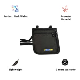 Travel Blue Ultra Slim Travel Neck Wallet (124, Black) Travel Blue Ultra Slim Travel Neck Wallet (124, Black)_5
