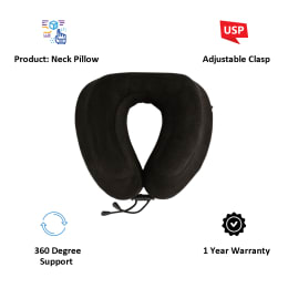 Cabeau Evolution Poly Travel Neck Pillow (TPPO2405, Midnight Black) Cabeau Evolution Poly Travel Neck Pillow (TPPO2405, Midnight Black)_3