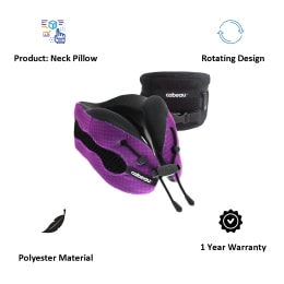 Cabeau Evolution Cool Travel Neck Pillow (TPEC2818, Black/Purple) Cabeau Evolution Cool Travel Neck Pillow (TPEC2818, Black/Purple)_6
