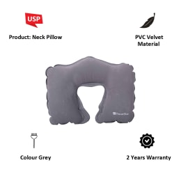 Travel Blue Inflatable Neck Pillow (TB-220, Grey) Travel Blue Inflatable Neck Pillow (TB-220, Grey)_5