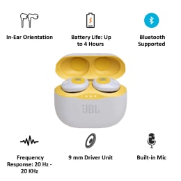 JBL Truly Wireless In-ear Earphones (Tune120TWS, Yellow) JBL Truly Wireless In-ear Earphones (Tune120TWS, Yellow)_4