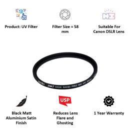 NiSi Pro 58 mm Multi Coated UV Filter for Canon DSLR Lens (MCUV58, Black) NiSi Pro 58 mm Multi Coated UV Filter for Canon DSLR Lens (MCUV58, Black)_3