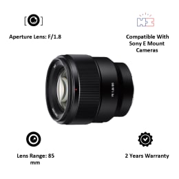 Sony FE 85 mm F1.8 E-Mount Lens (SEL85F18, Black) Sony FE 85 mm F1.8 E-Mount Lens (SEL85F18, Black)_4