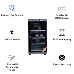 Photron Dry Cabinet For DSLR Cameras & Lens (5 Watts Power, PH-ED-80, Black) Photron Dry Cabinet For DSLR Cameras & Lens (5 Watts Power, PH-ED-80, Black)_3