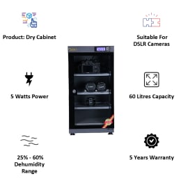 Photron Dry Cabinet For DSLR Cameras & Lens (5 Watts Power, PH-ED-60, Black) Photron Dry Cabinet For DSLR Cameras & Lens (5 Watts Power, PH-ED-60, Black)_3