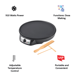 Wonderchef 30 cm 910 Watt Dosa Maker (63152431, Black) Wonderchef 30 cm 910 Watt Dosa Maker (63152431, Black)_4