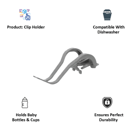 Bosch Clip Holder for Dishwasher (10001629, Silver) Bosch Clip Holder for Dishwasher (10001629, Silver)_4