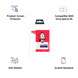 Scratchgard Tempered Glass Screen Protector for Sony Xperia XA (Clear) Scratchgard Tempered Glass Screen Protector for Sony Xperia XA (Clear)_2