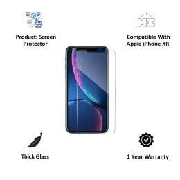 Catz Tempered Glass Screen Protector for Apple iPhone XR (CZ-IPXR6.1-TG0, Transparent) Catz Tempered Glass Screen Protector for Apple iPhone XR (CZ-IPXR6.1-TG0, Transparent)_3