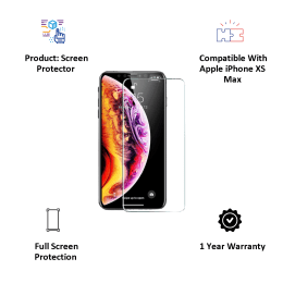Catz Tempered Glass Screen Protector for Apple iPhone XS Max (CZ-IPXSMX6.5-TG0, Transparent) Catz Tempered Glass Screen Protector for Apple iPhone XS Max (CZ-IPXSMX6.5-TG0, Transparent)_2