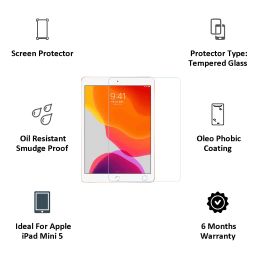 Scratchgard Screen Protector For Apple iPad Mini 5 (Oil Resistant Smudge Proof, TGIPADMINI5, Transparent) Scratchgard Screen Protector For Apple iPad Mini 5 (Oil Resistant Smudge Proof, TGIPADMINI5, Transparent)_3