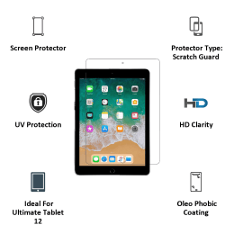 Scratchgard Screen Protector For Ultimate Tablet 12 (Military Grade Protection, SGODTAB12, Transparent) Scratchgard Screen Protector For Ultimate Tablet 12 (Military Grade Protection, SGODTAB12, Transparent)_3