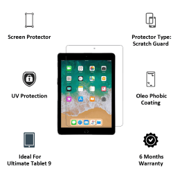 Scratchgard Screen Protector For Ultimate Tablet 9 (Military Grade Protection, SGODTAB9, Transparent) Scratchgard Screen Protector For Ultimate Tablet 9 (Military Grade Protection, SGODTAB9, Transparent)_3