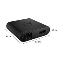 Dell DA200 4cm USB 3.0 (Type-C) to HDMI (Type-C)/USB 3.0 (Type-C)/VGA/Gigabit Ethernet Adapter (Plug-and-Play, 470-ABNL, Black) Dell DA200 4cm USB 3.0 (Type-C) to HDMI (Type-C)/USB 3.0 (Type-C)/VGA/Gigabit Ethernet Adapter (Plug-and-Play, 470-ABNL, Black)_2