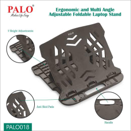Palo PALO018 Laptop Stand For Laptop (Ergonomic Design, Black) Palo PALO018 Laptop Stand For Laptop (Ergonomic Design, Black)_9