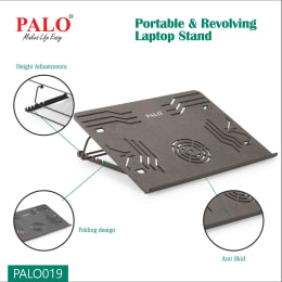 Palo PALO019 Laptop Stand For Laptop (Multi Angle Adjustable, Black) Palo PALO019 Laptop Stand For Laptop (Multi Angle Adjustable, Black)_8