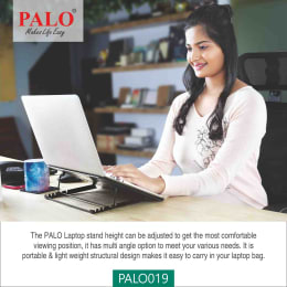 Palo PALO019 Laptop Stand For Laptop (Multi Angle Adjustable, Black) Palo PALO019 Laptop Stand For Laptop (Multi Angle Adjustable, Black)_10