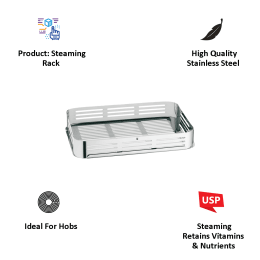 Bosch Steaming Rack For Hobs (Dishwasher Safe, 576118, Steel) Bosch Steaming Rack For Hobs (Dishwasher Safe, 576118, Steel)_6